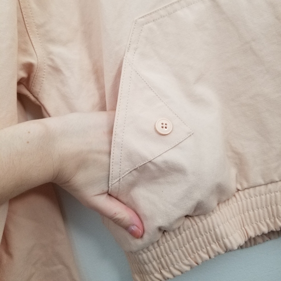 Vintage Bomber Jacket 90s NEW Bobbie Brooks Peach - Picture 3 of 6